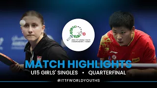 Natalia Bogdanowicz vs Yan Yutong | U15 Girls' Singles QF | ITTF World Youth Championships 2022