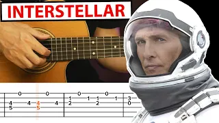 Interstellar - Hans Zimmer | Fingerstyle Guitar Tutorial + Tabs | EASY