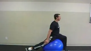 FreeFitnessVideos.com:  Swiss Ball Hip Flexor Stretch