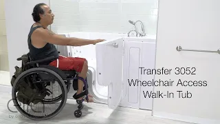 Ella's Bubbles: 30x52 Transfer Walk In Bathtubs with Door - Wheelchair Access Bathing for Handicap