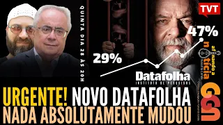 URGENTE! Novo Datafolha: nada mudou , com Nassif & Conde | Afinando a Notícia