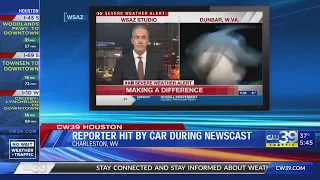 Reporter hit by car during LIVE shot - Sharron Melton