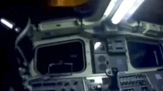 Inside Space Shuttle Columbia during re-entry - STS-65, 23 July 1994