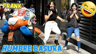 Hombre basura, they scared me and i got angry.(trash man prank*