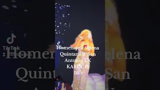 Homenaje a Selena Quintanilla X KAROL G, en San Antonio TX