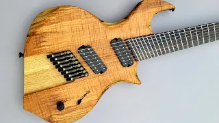 8 String Fanned Fret Custom Guitar Full Build Timelapse for Trisun Tempest