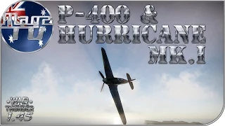 War Thunder - P-400 & Hurricane Mk.I - Realistic Battle