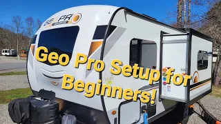 Rockwood Geo Pro or Forest River Flagstaff E-Pro setup for beginners!