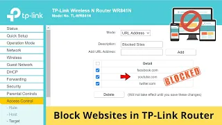 How to Block any Website in TP-Link Router [TL-WR841N]