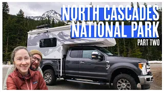 Exploring Glacier Lakes and Snowy Mountain Passes in Our Lance 825 Truck Camper