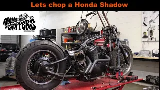 Lets chop up a Honda Shadow 600!  Part-1