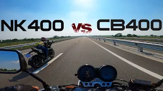 CF Moto NK400 VS Honda CB 400 3 KM Speed Test