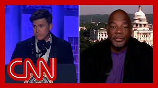 Colin Jost roasted Trump and Biden at White House Correspondents’ Dinner. Alonzo Bodden reacts