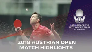 Zhou Qihao vs Vladimir Samsonov | 2018 ITTF Austrian Open Highlights (Pre)