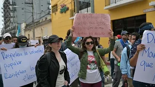 Protestas en Guatemala exigen formalizar resultado de las presidenciales | AFP