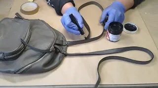How to apply Leather Edge Painting with  crafttool roller pan