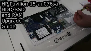 HP Pavilion 15-au076sa HDD/SSD and RAM Upgrade Guide