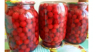 Вишневый  КОМПОТ  на зиму  без стерилизации. Cherry compote for the winter without sterilization.