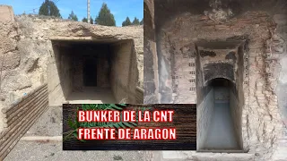 BUNKER of the CNT, Puebla de Valverde on the ARAGON FRONT, Spanish Civil War in TERUEL