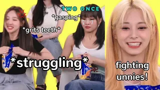 struggling unnies vs. tzuyu's favorite snack 😂