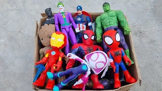 GROOT VS IRONMAN VS CAPTAIN AMERICA VS THOR VS SPIDERMAN VS HULK SUPERHERO AVENGERS UNBOXING