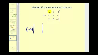 Evaluating Determinants of a 2x2 and 3x3 Matrix