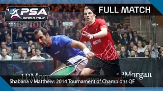 Squash: Full Match - 2014 Tournament of Champions  - Shabana v Matthew