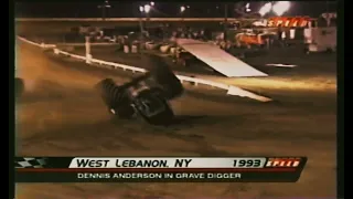 Grave Digger VS UFO West Lebanon 1993 (Old Cnh320Generallee Video) #monsterjam