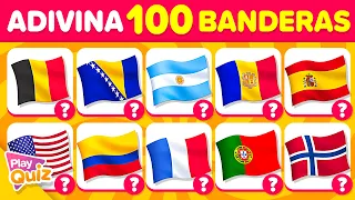 Adivina 100 Banderas en 2 Segundos 🌎🤔📚 Test Adivina el País | PlayQuiz Trivia - Geografía