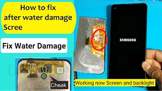 How to Fix your Phone after water damage Touch Screen LCD Backlight Not working Samsung Huawei