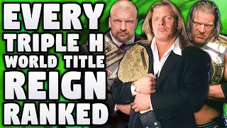 EVERY Triple H World Championship Reign Ranked From WORST To BEST