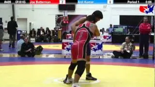 Schultz GR 60 KG Champ. Round 1: Joe Betterman (Sunkist Kids) vs. Anil Kumar (India)