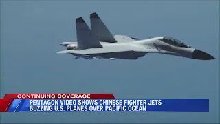 Pentagon video shows Chinese fighter jets buzzing U.S. planes over Pacific Ocean