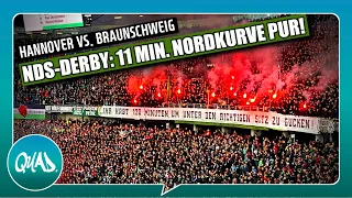 NDS-DERBY: 11 MIN. H96-NORDKURVE PUR - „MUSST DU SEHEN“! | Hannover 96 - BTSV Eintracht Braunschweig