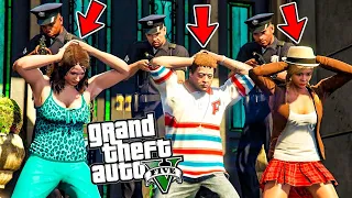 MICHALE SAVES HIS FAMILY FROM LSPD PRISON!! (GTA 5 Mods)