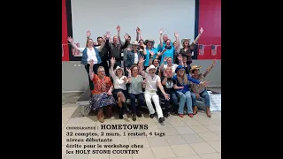 HOMETOWNS, line dance country, présentée au workshop chez les HOLY STONE COUNTRY, Véronique DAILLY