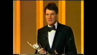 John Cleese and Michael Palin collect award for "A Fish Called Wanda".