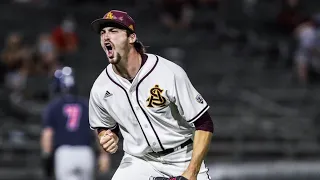 Arizona State avoids sweep thanks to Will Levine nine-out save