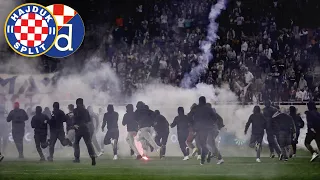 HAJDUK - DINAMO | Kaos na Poljudu: Torcida upala na teren - Torcida Split Storm Pitch vs. Dinamo