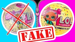 BAD COPY – FAKE LOL Dolls Surprise series 3 Confetti Pop | LOL Dolls Videos | LOL Unboxing