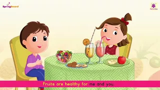 Fruits - Rhyme For Kids | Junior KG Rhymes | Periwinkle