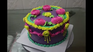 Vanilla Cake Decoration Idea