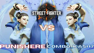 Punishere (Chun_Li) vs Combo_Kash7 (Chun_Li) Ranked Match Set. (Street Fighter 6 Closed Beta)