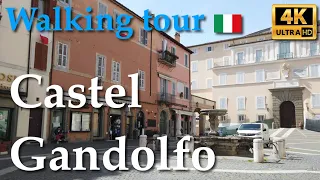 Castel Gandolfo (Lazio), Italy【Walking Tour】4K