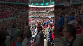 England V Germany England fans Sweet Caroline