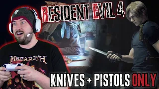 Resident Evil 4 Remake - Knives + Pistols ONLY - Full Playthrough (Minimalist Trophy)
