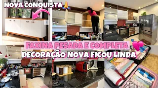 FAXINA PESADA | DECOREI E AMEI 💓 Comprei um Buffet Lindo 😍