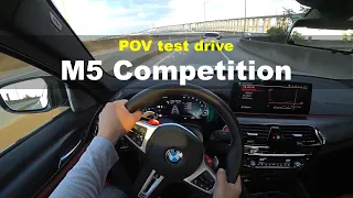 2021 BMW M5 Competition xDrive POV test drive