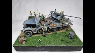 Building Sd. Kfz 7/2 with 2 cm Flak 36 - Dragon 1:35