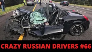 RUSSIAN DASHCAM- Crazy Drivers Car Crash Compilation #66